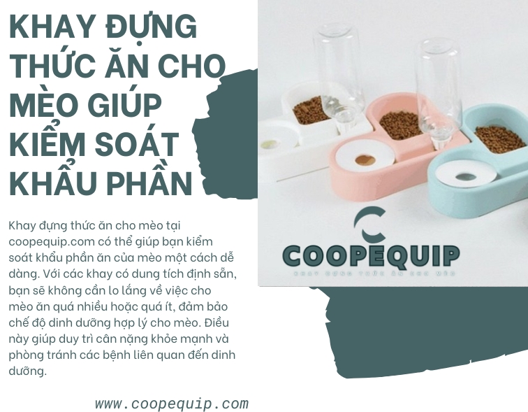 image banner liên kết chương trình tại Khay đựng thức ăn cho mèo coopequip