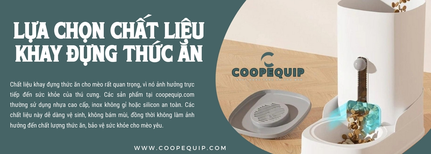 image đăng ký ngay Khay đựng thức ăn cho mèo coopequip